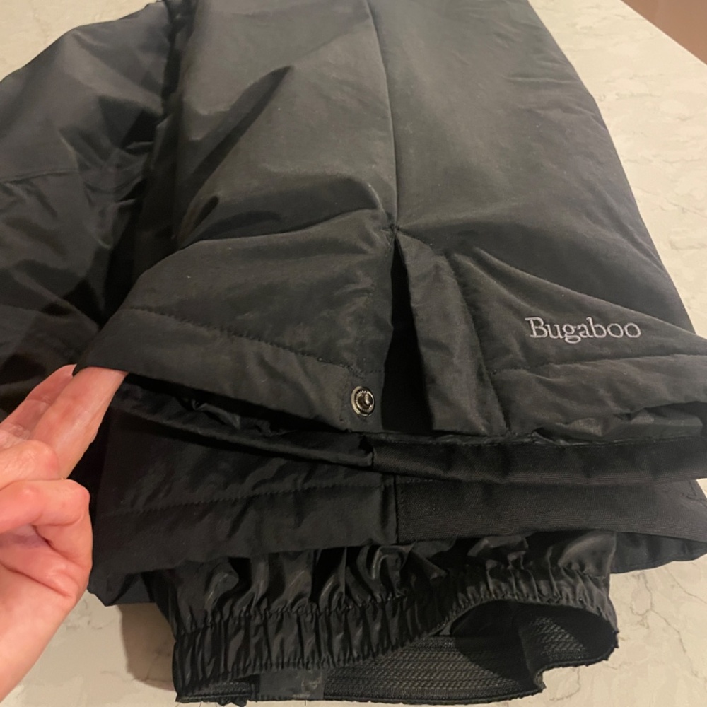 NEW Mens Columbia Large TALL Bugaboo Ski Pants Black No Paper Tags - Picture 9 of 9